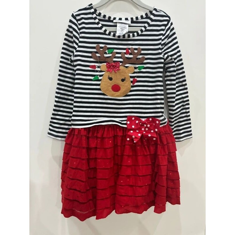 Girls Reindeer Dress